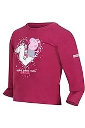 Regatta Camiseta de manga larga Coolweave con estampado gráfico de Peppa para niños