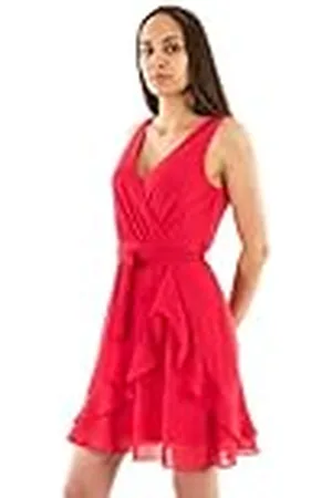 Morgan Vestido corto cruzado Rosa 44