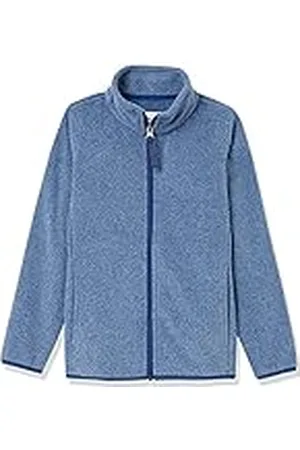 Amazon Chaqueta de Forro Polar con Cremallera Completa y Cuello Levantado Niño, , 6-7 años