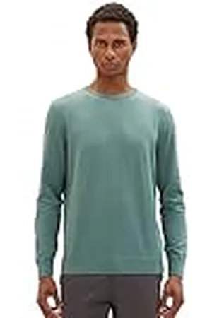 TOM TAILOR Jersey Básico de Punto Con Cuello Redondo, Suéter para Hombre, , XXXL