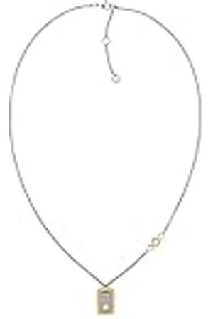 Tommy Hilfiger Jewelry Collar con Colgante para Mujer de Acero Inoxidable con Cristales - 2780541