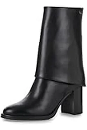 Tamaris Botines de Tacón para Mujer de Piel, Tacón Cuadrado, Cómodos, , 39 EU