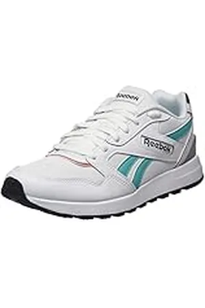 Reebok GL 1000, Zapatillas de Running Hombre, Multicolor (White/Classic Teal/Orange Flare), 40 EU