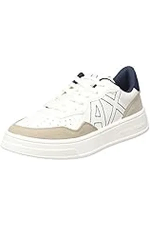 Armani Exchange Logotipo de Seattle with Contrast Stitched, Zapatillas Mujer, , 40.5 EU