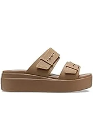 Crocs Brooklyn Buckle Low Wedge, Sandalias Mujer, , 38/39 EU