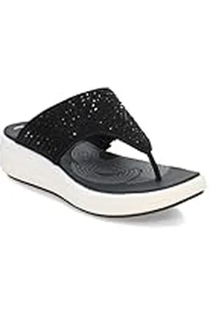 Clarks Sandalias de cuña Drift Jaunt para hombre, Negro (Black Textile), 40 EU