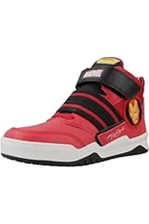 Geox J Perth Boy D, Zapatillas para Niños, Red/Black, 34 EU