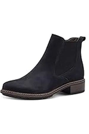Tamaris Mujer Botines, señora Botines,TOUCHit,Botas,Medias Botas,botín,Plano,Navy,36 EU
