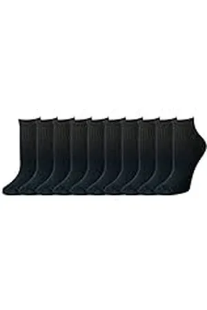 Amazon Calcetines Tobilleros de algodón, Ligeramente Acolchados Mujer, 10 Pares, , 38.5-43