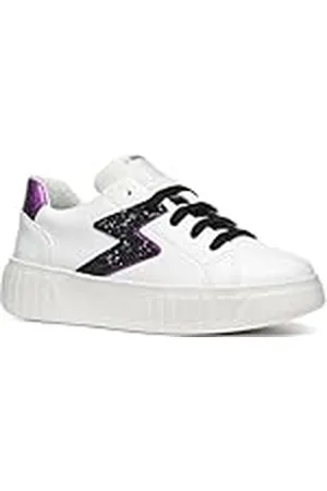 Geox J MIKIROSHI Girl A, Zapatillas, White/Purple, 29 EU