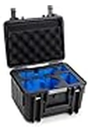 B&W Maletín de Transporte para dji Mini 4 Pro Drone y Fly More Combo - Tipo 2000 - Impermeable según certificación IP67, Resistente al Polvo, irrompible e Indestructible