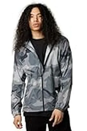 Fox Geology - Chaqueta cortavientos de camuflaje, color negro y camuflaje, Negro/Camuflaje, L