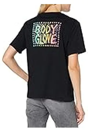 Body Glove Woodcut T-Shirt Camiseta, Mujer, Black, s