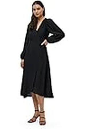 DESIRES Vestido Astra de Manga Larga A Media Pantorrilla para Mujer, , L