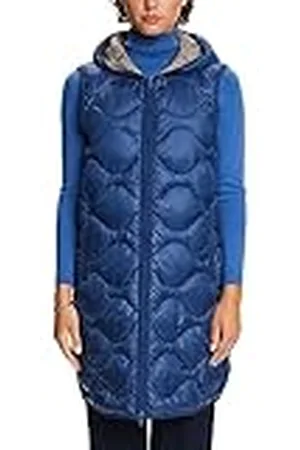 ESPRIT 073ee1h305 Chaleco, Gris-Azul, M para Mujer