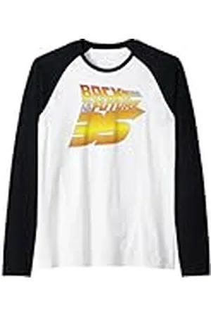 Back To The Future Logotipo de 35th Gold Camiseta Manga Raglan