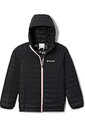 Columbia Powder Lite Girls Hooded Jacket, Chaqueta Acolchada Con Capucha para Niñas, , XS