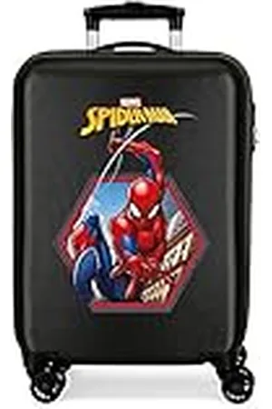 Marvel Spiderman Geo Maleta de cabina 38x55x20 cms Rígida ABS Cierre combinación 34L 2,6Kgs 4 Ruedas Dobles Equipaje de Mano