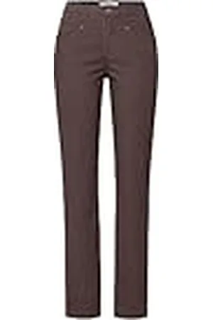 Brax Estilo Carola New Corduroy Pantalones, marrón, 36W x 32L para Mujer