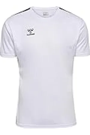 Hummel Authentic PL Jersey S/S Sport – Camiseta de Manga Corta para Hombre – Camiseta Deportiva – Corte Normal – de 100% poliéster Reciclado – Transpirable y de Secado rápido