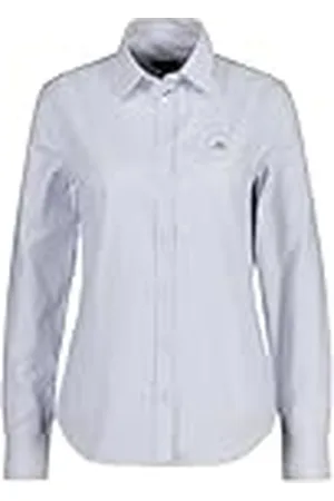 GANT Slim Stretch Oxford Striped Shirt Camisa de Vestir, , 44 para Mujer