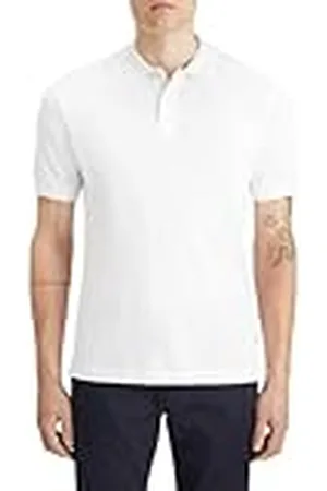Scotch&Soda Core-Logo Pique Polo, White, L para Hombre