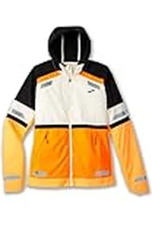 Brooks 221689167 Run Visible Jacket 2.0 Jacket Mujer Ecru/Fluoro Flash/Black Tamaño 35