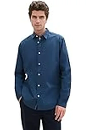 TOM TAILOR 1037435 Camisa, 26779-Nighttime Blue, XL Hombres