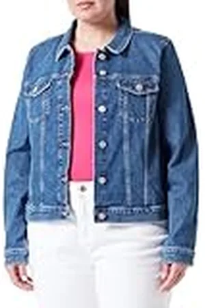Tommy Hilfiger Cazadora vaquera Mujer Denim Slim Jacket Tejido elástico, Blau (Azul), 38