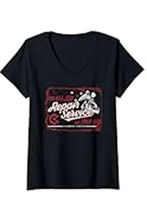 Clangers Mujer Major Clanger Servicio de Reparación 1969 Retro Camiseta Cuello V