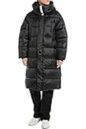 Replay W7800 Shiny Nylon Abrigo, , XS para Mujer