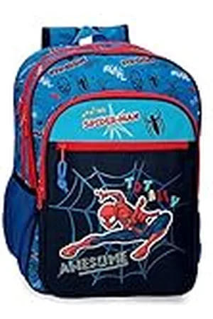 Marvel Spiderman Totally awesome Mochila Escolar Doble Compartimento 31x42x13 cms Poliéster 16,93L
