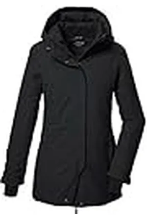 Killtec Mujer Parka funcional/parka con capucha KOW 93 WMN PKR, schwarz, 46, 41817-000
