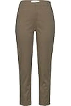 Brax Style Mary S Ultralight Cotton 5 Bolsillos Pantalones, Caqui Suave, 34W x 30L para Mujer