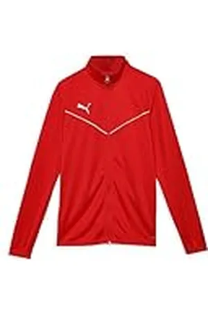 PUMA TeamRISE Training Poly Jacket Chaqueta de entrenamiento, Unisex niños, Red/ White, 116