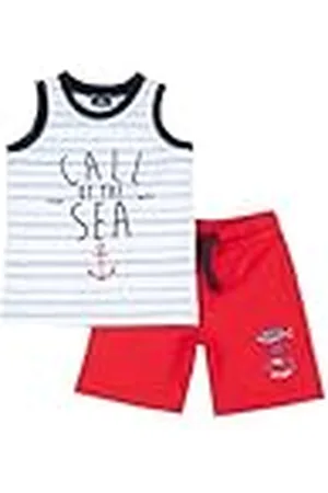 chicco Conjunto Niño con Camiseta sin Mangas y Pantalones Cortos en Tejido Suave, Designed in Italy, Ropa Bebé 0-24