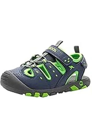 KangaROOS K-trek, Sandalia, para Unisex niños , Azul (Dk Navy Lime), 28 EU