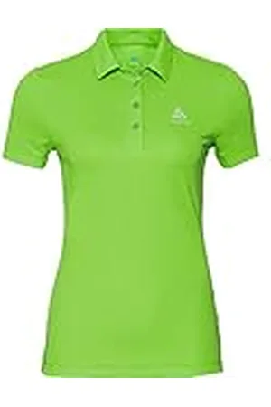 Odlo Poloshirt S/S Nur Ein Lo Polo para Hombre, Mujer, Verde jasming, Extra-Small