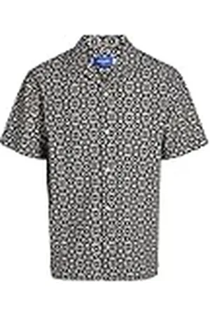 JACK & JONES Camiseta Jorluke Seersucker Resort SS Ln Camisa de Manga Corta, , M para Hombre