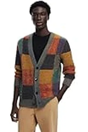 Desigual Jersey de Manga Larga para Hombre Sudadera, Material de Acabados, L