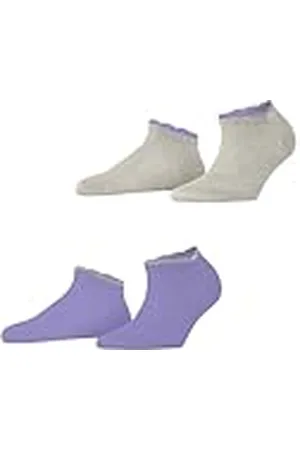 ESPRIT Romantic Multipack W Sn viscosa lisos 2 pares, Calcetines cortos Mujer, , 39-42