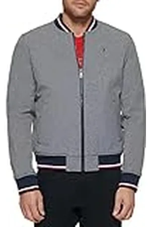 Tommy Hilfiger Lightweight Varsity Rib Knit Bomber Jacket Chaqueta, , XXL para Hombre