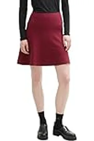 TOM TAILOR 1043319 Minifalda, 35736-Deep Wine Red, L Mujeres