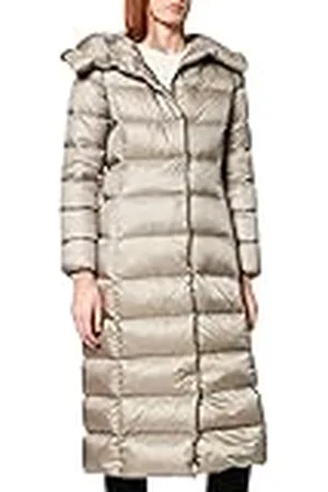 Geox W TAHINA Mujer Chaqueta de plumón, Gris (Franela Gris), 44