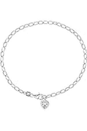 Amor Pulsera de de ley 925 para mujer, con circonita cúbica sintética, 19 cm, , corazón, Se entrega en caja de regalo