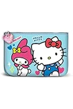 KARACTERMANIA Sanrio Hello Kitty Friendship-Monedero Cuadrado Pequeño, Azul, 13 x 10 cm