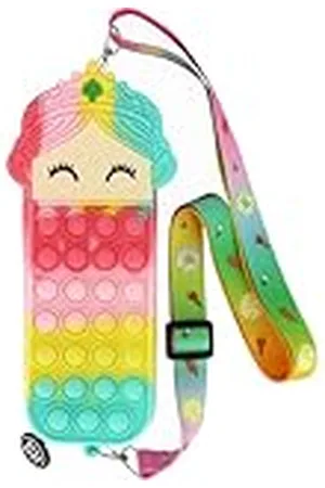 Grafoplas Estuche Silicona Pop It Princesa Bubbles | bits&Bobs | 20x6,5x4cm | Tacto Suave y Flexible | Cinta Bandolera Ajustable de Quita y Pon | Material Escolar Antistres Niños | 1 Compartimento