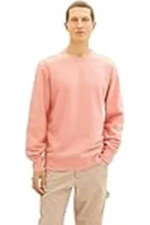 TOM TAILOR 1040828 Sudadera, 12642-Hazy Coral Rose, S para Hombre