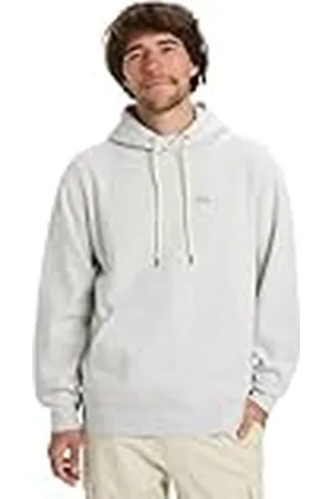 Quiksilver Sudadera Polar con Capucha Salt Agua, Color Gris