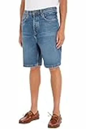 Tommy Hilfiger Vaqueros cortos Hombre Bermuda Tejido elástico, Blau (Azul), 32W